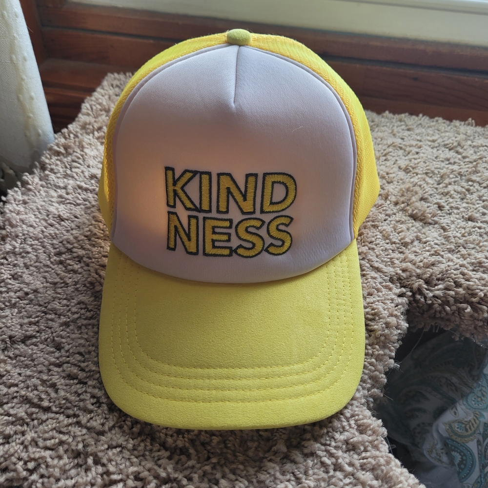 Beekman 1802 Yellow and White 'Kindness' Truckers Cap